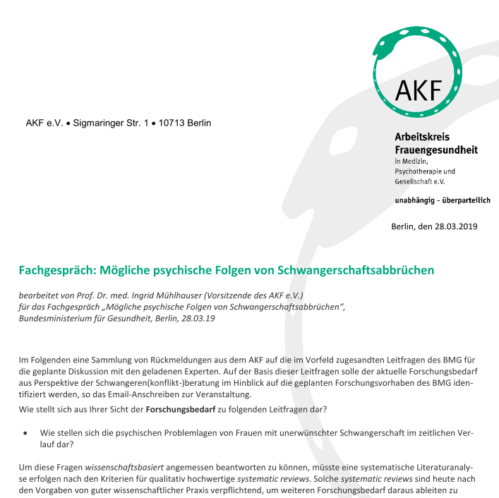 AKF Stellungnahme Forschungsvorhaben